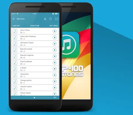 Ringtones super 100 android App screenshot 1